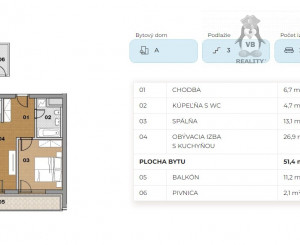 Novostavba byt 2+1 pod Blaumontom, Spišská Nová Ves