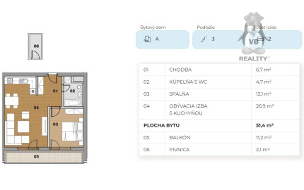 Novostavba byt 2+1 pod Blaumontom, Spišská Nová Ves