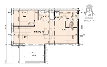 Novostavba byt 2+1 na sídlisku Tarča, Spišská Nová Ves