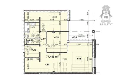 Novostavba byt 3+1 na sídlisku Tarča, Spišská Nová Ves
