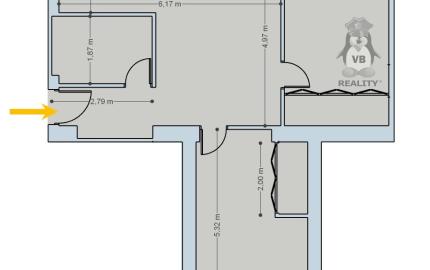 Byt 3+1 s franc. oknom v centre mesta, Sp. Nová Ves