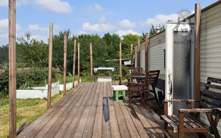 Záhrada s mobilným domom v rekr. lokalite Olšo, Markušovce