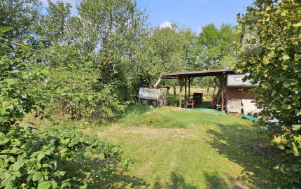 Záhrada s mobilným domom v rekr. lokalite Olšo, Markušovce