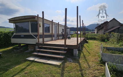 Záhrada s mobilným domom v rekr. lokalite Olšo, Markušovce