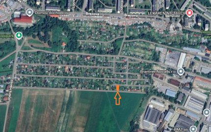 Záhrada s dobrou polohou – Tarča, záhradkárska osada Spiš