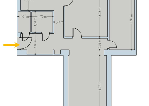 Byt 3+1 s franc. oknom v centre mesta, Sp. Nová Ves