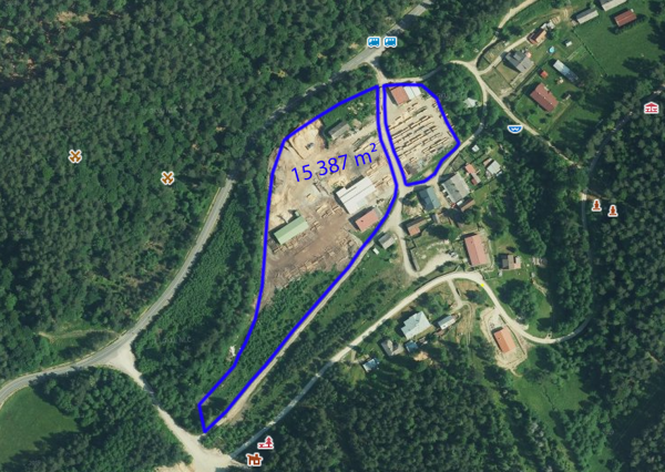 Stavebný pozemok v peknom lesnom prostredí