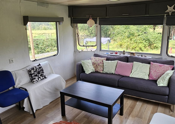 Záhrada s mobilným domom v rekr. lokalite Olšo, Markušovce