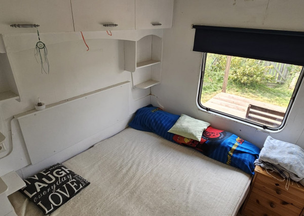 Záhrada s mobilným domom v rekr. lokalite Olšo, Markušovce