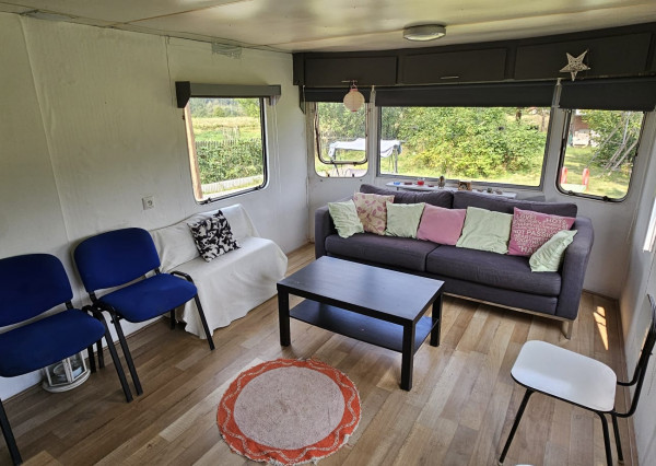 Záhrada s mobilným domom v rekr. lokalite Olšo, Markušovce