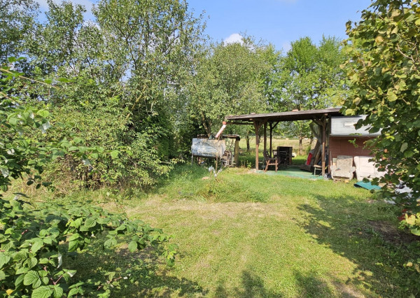 Záhrada s mobilným domom v rekr. lokalite Olšo, Markušovce