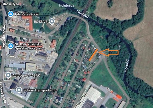 Záhradka v záhradkárskej oblasti Podskala - Spišská Nová Ves