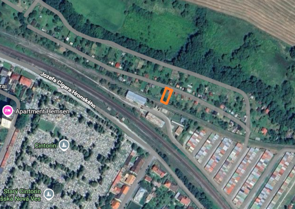 Záhradka s murovanou chatkou - Spišská Nová Ves - Brusník