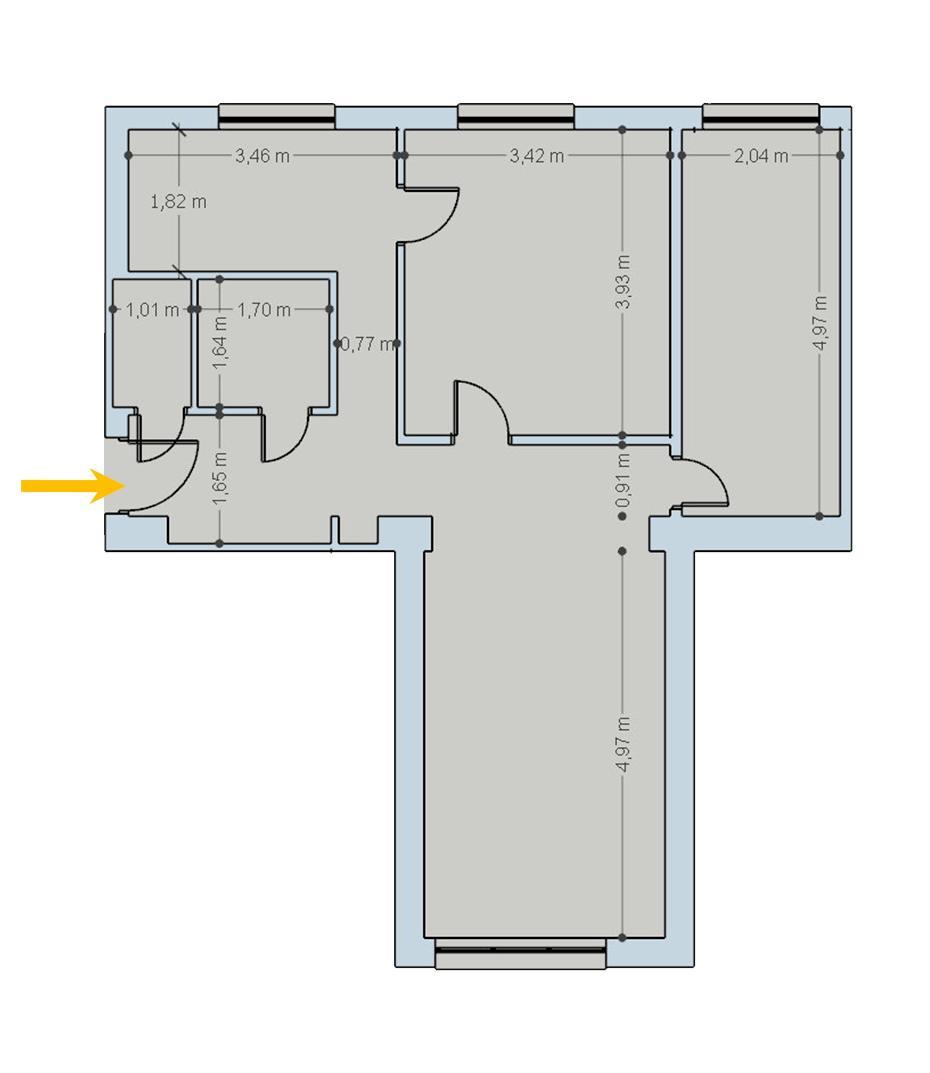 Byt 3+1 s franc. oknom v centre mesta, Sp. Nová Ves