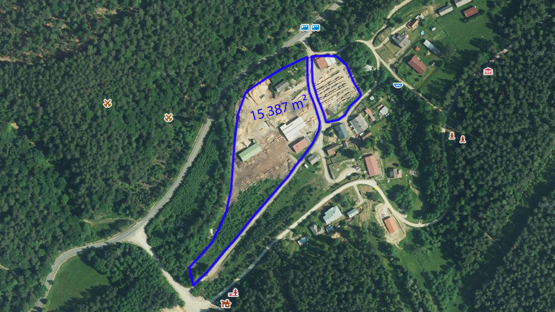 Stavebný pozemok v peknom lesnom prostredí