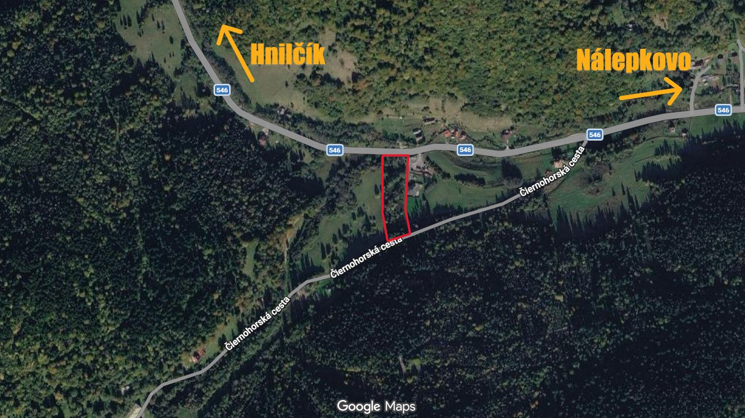 Zaujímavý pozemok medzi Hnilčíkom a Nálepkovom